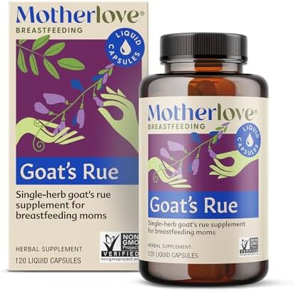 Motherlove Goat’s Rue (120 Liquid caps) Lactation Supplement for Breast Tissue Development & Supporting Breast Milk Supply —Non-GMO, Organic Herbs, Vegan, Kosher, Soy-Free