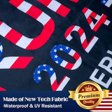 Trump 2024 Flags 3x5 Outdoor Made in USA-Double Sided 3 Ply Trump 2024 Flag 3x5 Outdoor Double Sided 3 Ply - Donald Trump Take America Back Flags, Longest Lasting, Fade Resistant, Durable Polyester Flags, All Weather Trump2024 Flag Outside Black Blue