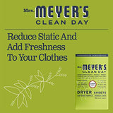 Mrs. Meyer's Clean Day Dryer Sheets, 80 Count (Lemon Verbena, Pack - 1)