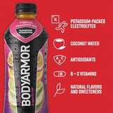 BODYARMOR Sports Drink Sports Beverage, Tropical Passionfruit, Coconut Water Hydration, Natural Flavors With Vitamins, Potassium-Packed Electrolytes, Perfect For Athletes, 28 Fl Oz (Pack of 12)