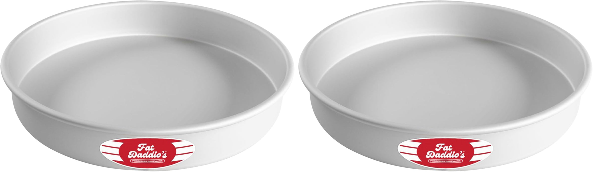 Fat Daddio's Anodized Aluminum Round Cake Pan, 12 x 2 Inch (Pack of 2)