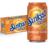 Sunkist Orange Soda, 12 Fl Oz (Pack of 12)