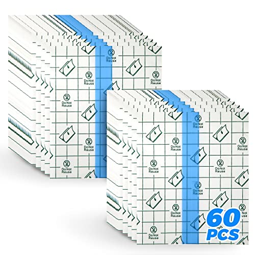 60 Pieces Tattoo Aftercare Waterproof Bandage, Tattoo Cover Up Tapes, Second Skin Protective Clear Tattoo Supplies and Equipment