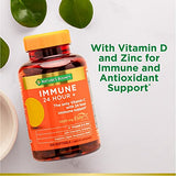 NATURE'S BOUNTY Vitamin C 24 Hour Immune Support with Zinc and Vitamin D, Daily Immune and Upper Respiratory Support, Ester Vitamin C 1000mg Capsules (Softgels), 100 Count