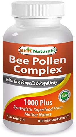Best Naturals Bee Pollen Complex 1000 mg 120 Tablets