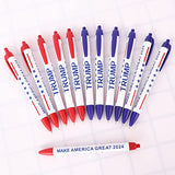 Trump Pens, Ballpoint Pens Bulk, MAKE AMERICA GREAT AGAIN 2024 Our President Donald J. Trump Election Slogan MAGA, Support Trump GOP USA, Gifts for Trump's Fans Men Women Supporter (50Pack Black ink)