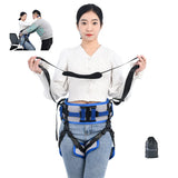 WEEOATAR Medical Nursing Gait Belt, Non-Slip Transfer Nursing Sling with Handles, Mobility Standing and Lifting Aid Transfer Belts for Disabled, Elderly, Injured (Blue)