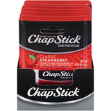 ChapStick Classic Skin Protectant (Strawberry, 0.15 Ounce Stick ,24 Count (Pack of 1)