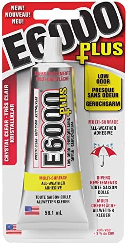 E6000 Clear 1.9 Fl Oz Plus Multipurpose Adhesive-1.9oz