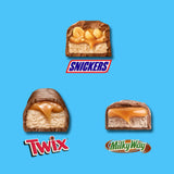 SNICKERS, TWIX, & MILKY WAY Minis Halloween Chocolate Candy Bars Variety Pack, 150 Ct Bulk Bag