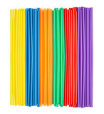 Comfy Package [500 Pack] 10.02" High Long Plastic Straws, Disposable Drinking Straws - Assorted Colors