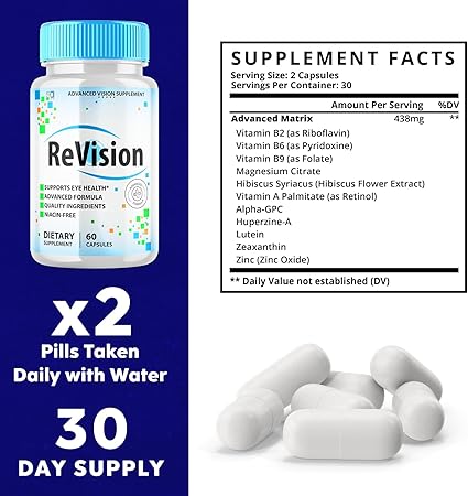 (2 Pack) Revision Eye Supplement Pills Advanced Vision 2.0 Eye Care Complex Vitamin Capsules Pro (120 Capsules)