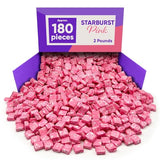 Strburst All Pink Chewy Candy - 2 Pounds Approx 180 Strawberry Candies - Bulk Candy Individually Wrapped Christmas Candy - Snacks for Kids and Adults - Pink Christmas Candy Bulk for Candy Buffet and Christmas Decoration