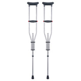 VEVOR Underarm Crutches, 13-Level Height Adjustable Underarm Walking Crutches, Lightweight Aluminum Crutches for Adults Teenager - with Soft Underarm Pad for Leg Injury Surgery Disabled, 1 Pair 300LBS