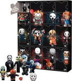 Halloween Advent Calendar Contains 24 Gifts, 2024 Halloween Horror Movie Figures Advent Calendar, Halloween Christmas Countdown Calendar,Scary Halloween Doll Collectible Horror Figures Gift