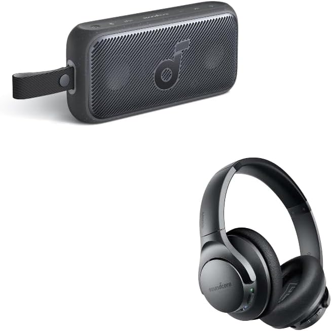 Soundcore Motion 300 Anker Life Q20 Hybrid Active Noise Cancelling Headphones, Wireless Over Ear Bluetooth Headphones, 60H Playtime, Hi-Res Audio, Deep Bass, Memory Foam Ear Cups