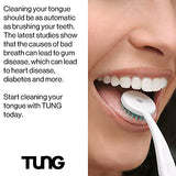 Tung Tongue Brush & Gel Kit | Tongue Cleaner for Adults | Tongue Scraper to Fight Bad Breath and Halitosis | Mouth Odor Eliminator | Fresh Mint | Made in America (Set of 2)