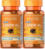 Puritan's Pride Lutein 40 mg with Zeaxanthin-60 Softgels 2 Pack