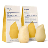 HiBAR Soothe Shampoo and Conditioner Bar Set - Gentle yet Effective for Itchy, Flaky Scalps - Eco-Friendly, Long-Lasting - Salon-Quality Hair Care for Sensitive Scalps