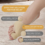 HLOES 2Pcs Bunion Corrector for Women Big Toe Straightener-Bunion Splint-Bunion Pads for Bunion Relief-Hallux Valgus Pain Relief,Comfortable & Breathable for Day/Night