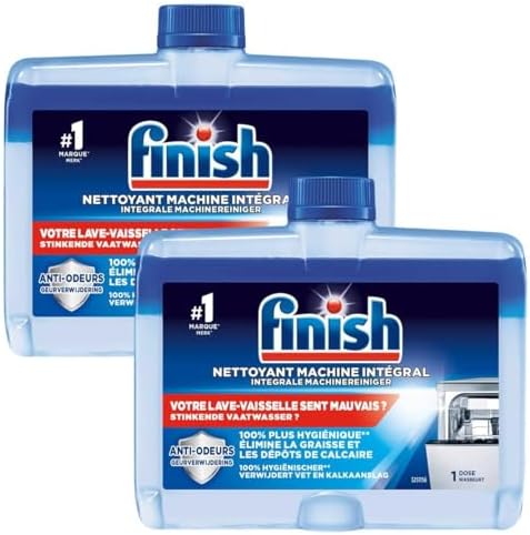 Finish Dishwasher Cleaner Dual Action Twin Pack (2 x 250ml)
