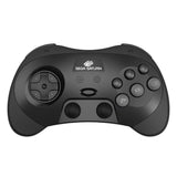 Retro-Bit SEGA Saturn® 2.4GHz Wireless Pro Controller for Sega Saturn, Sega Genesis Mini, Switch, PC, Mac - Includes 2 Receivers - Black