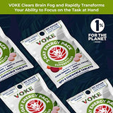 Voke Energy Tablets - Rapid Focus Superfood Chewable Tablets, Pocket Portable, Resealable Packaging, Vitamin C, Supports Focus Memory Concentration Clear Thinking and Good Mood. 30 Count (Pack of 5)