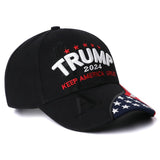 Trump 2024 Hat,3D Embroidered Trump Hat Keep America Great Donald Trump Slogan Hat Adjustable Baseball Cap (Black 2024)