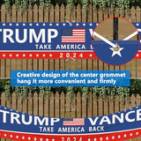 Probsin Trump Vance 2024 Banner 120" x 20" Decorations Take America Back President Trump Vice President Vance Yard Sign Party Supplies Backdrop Hanging Outdoor Gate Decor Fence Door Indoor Wall