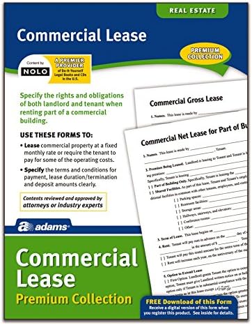Adams Commercial Lease Forms Pack, Forms and Instructions (LF218P)