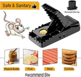 Mouse Traps Indoor, 6 Pack Mouse Trap (3 Large, 3 Small) Rat Traps ,Reusable Mice Trap for Indoor, Outdoor, Kitchen, Garage and Garden