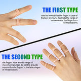 GHORTHOUD 14 Pcs Finger Splints - Finger Splint Sizing Kit for Arthritis, Mallet Finger - Thumb Splint, Trigger Finger Splint For Thumb, Middle, Pinky or Ring Finger (A Complete Kit (Sizes 2~15))
