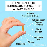 Further Food Premium Curcumin Turmeric, Maximum Strength, 500 mg, 60 Capsules