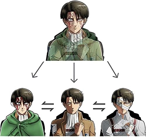 3D Anime Stickers Car Stickers Waterproof Car Decals Japanese Manga Motion Sticker for Automotive Computer Laptop Skateboard Wall Decor Cool Stickers Kids Anime Gifts