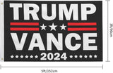 Trump Vance 2024 Flag 3x5 Double Stitched and 2 Brass Grommets Banner for Outdoor Indoor Yard Room Wall Decor Tapestry Hanging Banner