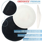 ORTONYX Premium Umbilical Hernia Belt for Men and Women / 6.25" Abdominal Binder With Hernia Support Pad - Navel Ventral Epigastric Incisional and Belly Button Hernias - Black OX5241-L/XL