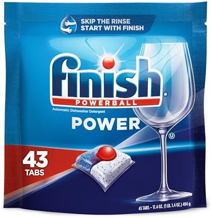 Finish Power - 43ct - Dishwasher Detergent - Powerball - Dishwashing Tablets - Dish Tabs (Pack of 1)