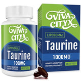 Taurine 1000mg - Liposomal Taurine Amino Acid Supplement for Heart, Liver, and Brain, Longevity, Exercise - High Absorption, Vegan & Gluten Free (60 Softgels - 1 Pack)