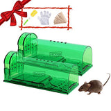 Mouse Traps Indoor for Home, Humane Mouse Trap (Green)