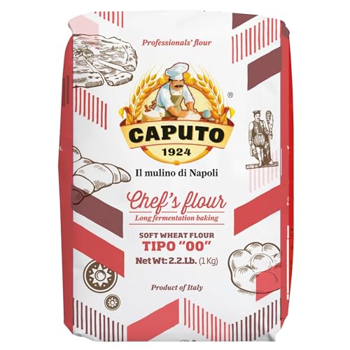 Antimo Caputo Chefs Flour 2.2 LB (Case of 10) - Italian Double Zero 00 - Soft Wheat for Pizza Dough, Bread, & Pasta