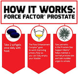 Force Factor Prostate Saw Palmetto and Beta Sitosterol Supplement for Men, Prostate Health/Size Support, Urinary Relief, Bladder Control, Reduce Nighttime Urination, 60 Softgels