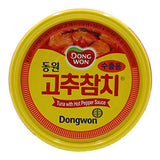 Dongwon, Tuna With Hot Pepper Sauce, 5.29 Ounce 4-cans