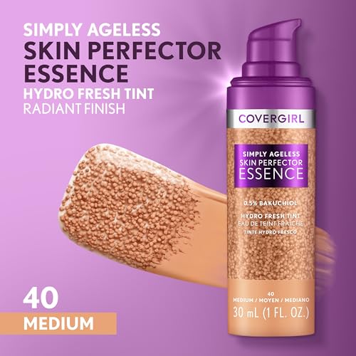 Covergirl Simply Ageless Skin Perfector Essence Foundation Bundle with Shades 40 Medium and 30 Light-Medium, 1oz Each