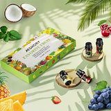 Fruity Essential Oils Set - TOP 14 Fragrance Oil for Diffusers, Candle Making Includes Strawberry, Apple, Pineapple, Cucumber Melon, Cherry, Mango, Lemon, and Orange Scented Aromatherapy Oils (5ml)