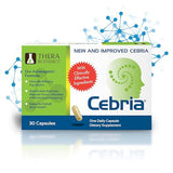 Cebria Brain Supplement for Men, Women & Seniors – Nootropic Safe and Effective Memory Supplement for Retention, Recall & Age-Related Memory Loss (30 Count)