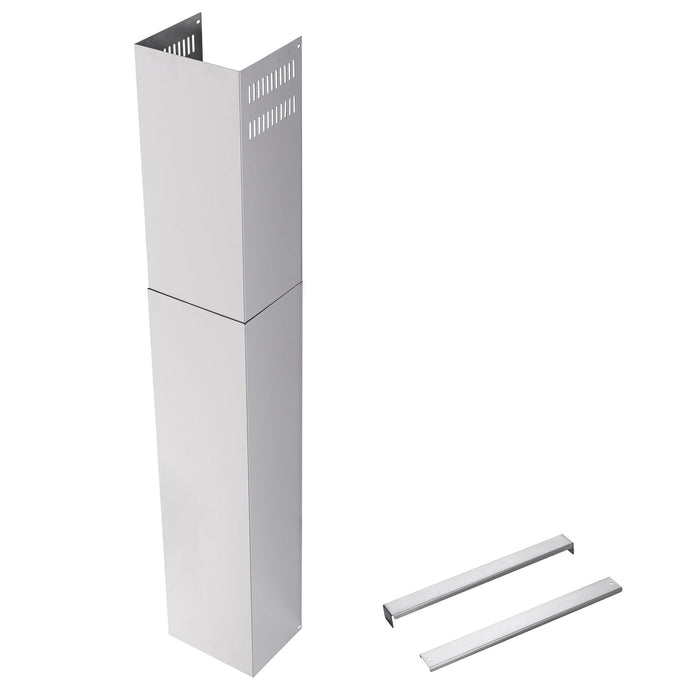 Kitchen Vent Hood Extension Stainless Steel Wall Mount Range Hood Chimney Pipe Duct Cover 210mm Width