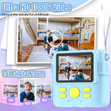 ESOXOFFORE Kids Camera Instant Print, Christmas Birthday Gifts for Kids Age 3-12, Selfie Digital Camera with 1080P Videos,Toddler Portable Travel Camera Toy for 4 5 6 7 8 9 Year Old Boys Girls-Blue