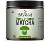 LRLA SUPERFOODS La Republica Lion's Mane Matcha Powder (60 Servings), USDA Organic Japanese Green Tea with Lion's Mane Mushroom Extract, Supports Mental Clarity and Focus, USA Made