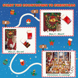 Jigsaw Puzzle Advent Calendar 2024 Christmas Puzzles for Kids and Adults 1008 Pieces in 24 Boxes for Countdown Christmas Gifts for Boys Girls Men Women - Dogs' Christmas Dinner(27.56 x 19.68 Inch)