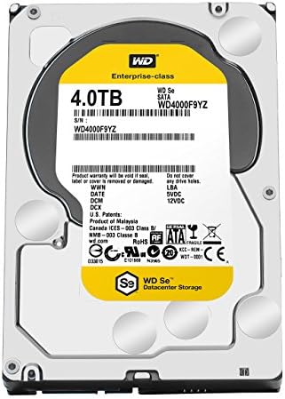 WD SE 4TB Datacenter Hard Disk Drive - 7200 RPM SATA 6 Gb/s 64MB Cache 3.5 Inch - WD4000F9YZ (Renewed)